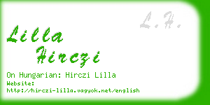 lilla hirczi business card